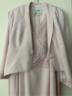 Daymor Pale Pink Women's Jacket and Dress Set